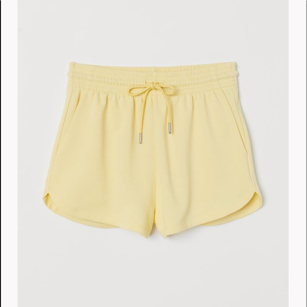 H&M Yellow Sweatshorts